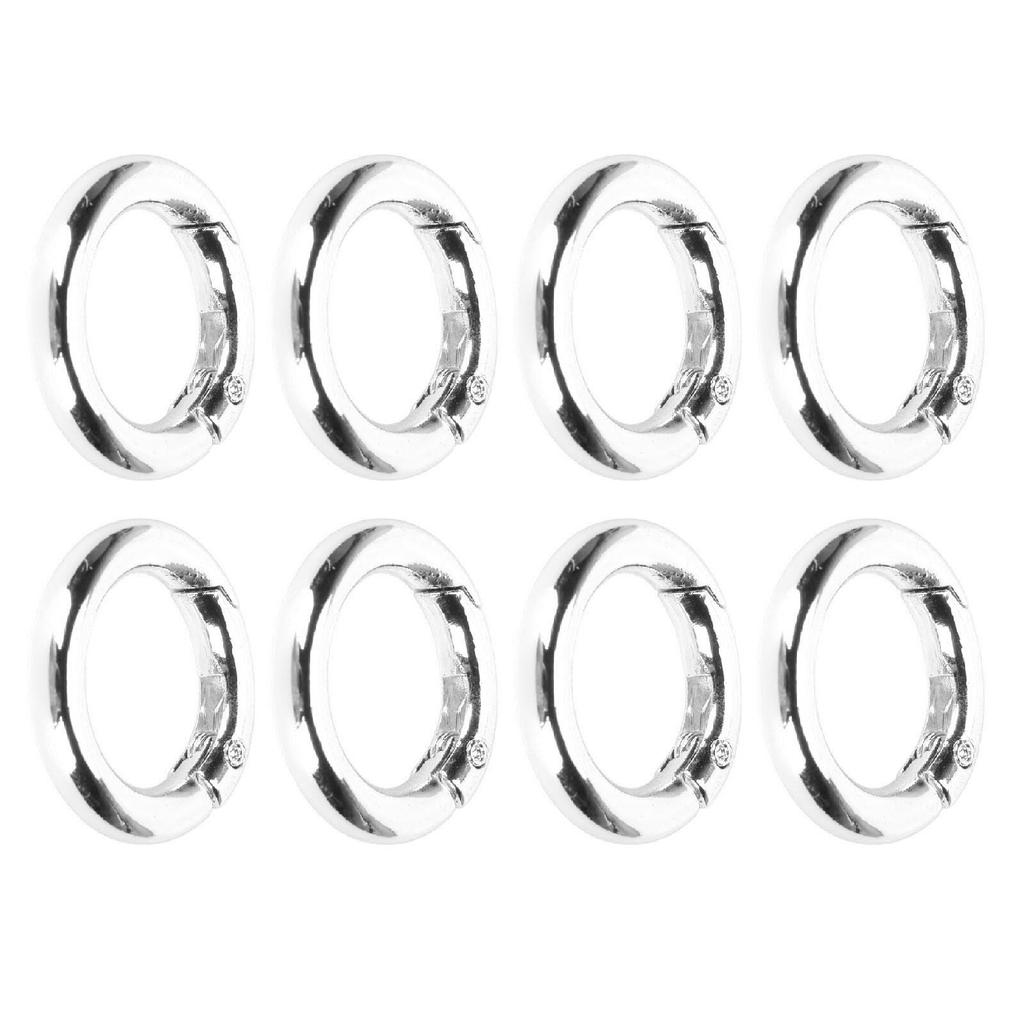 20pcs Spring Ring Clasps Innovative DIY Hand Crafted Copper Spring Clasps for Necklaces Bracelets Ankle Chain Earrings