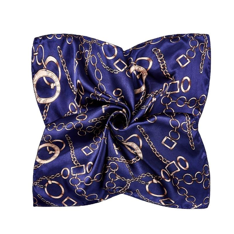 Foulard da Donna, Stile Coreano Primavera e Autunno, Versatile alla Moda, Piccolo Foulard Quadrato con Collo Decorativo