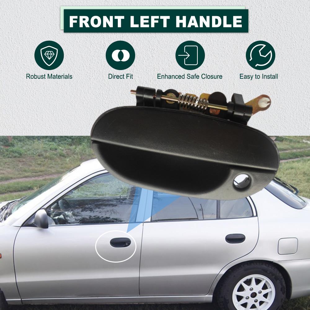 Front Rear Left/Right Exterior Door Handle For Hyundai Accent 1995 1996 1997 1998 1999 82650-22000 82660-22000 Front Left