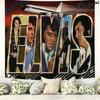 Elvis Poster Wall Tapestry Aesthetic Wall Hanging Printed Fabric Blanket Decorative Tapestries for Bedroom Living Room Home Decor
