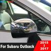 Rearview Mirror Cover Trim For Subaru Outback 2015 2016 2017 XV Crosstrek 2016 2017 Chrome Car Side Wing Mirror Cap Accessories