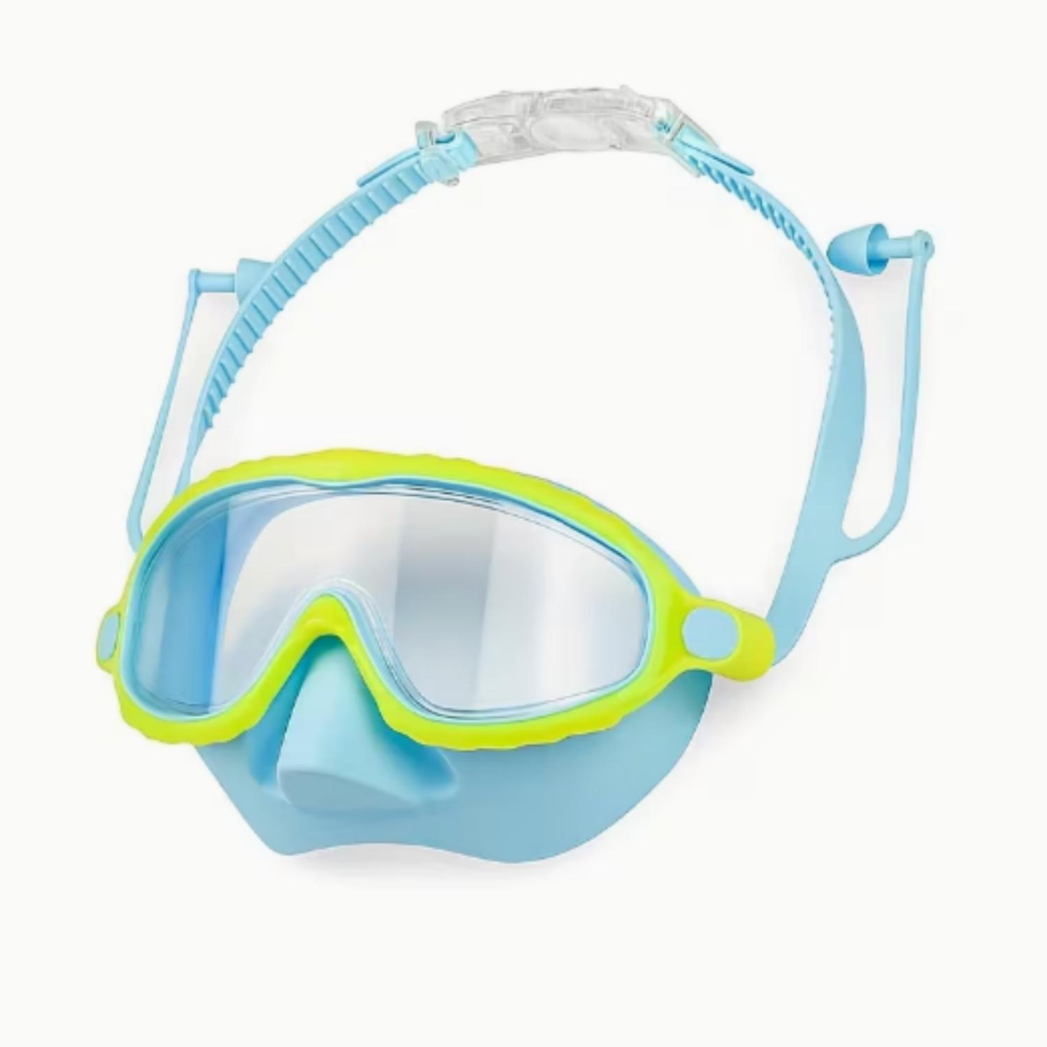 

Large Frame Anti-Fog Swimming Goggles Clear Vision Adjustable Strap Waterproof Glasses for Outdoor Water Sports синий