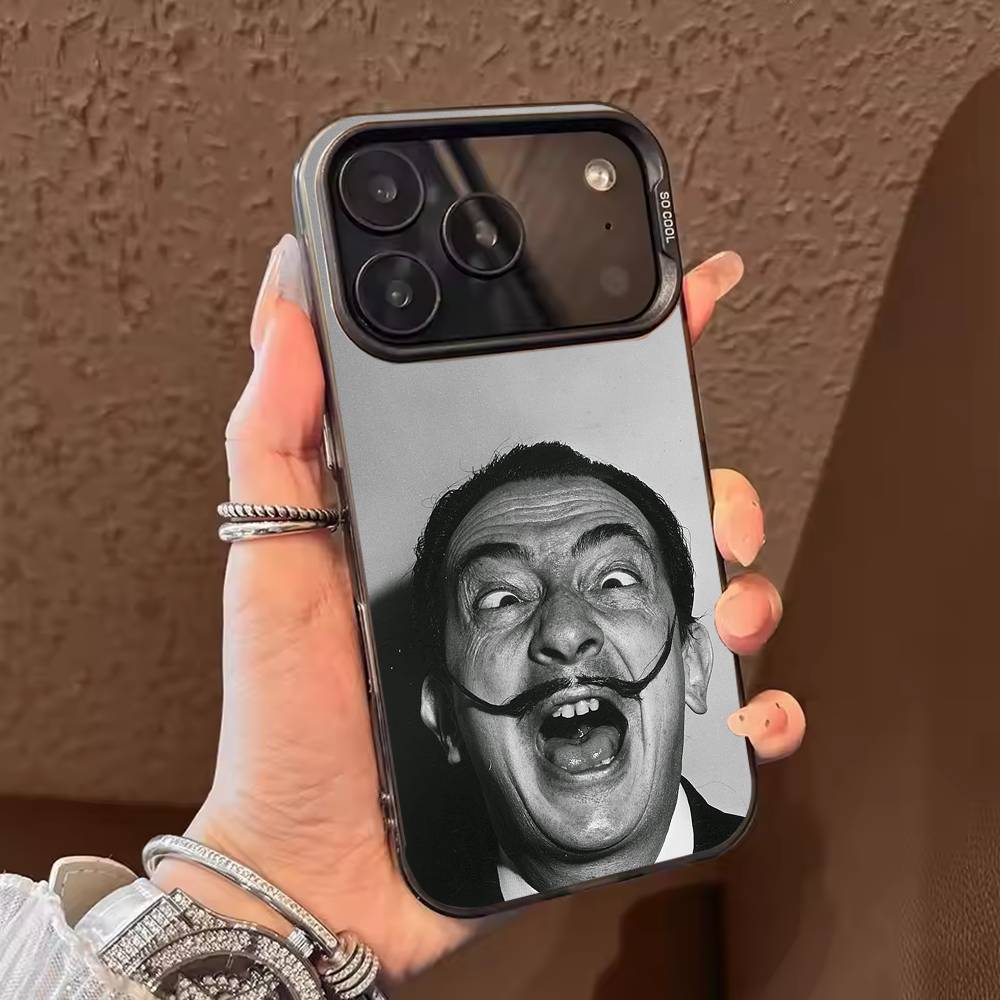 Artist S-Salvador Dalí  Phone Case For iPhone 17,16,15,14,13,12,11,Pro Max,Plus Candy Silver Cover