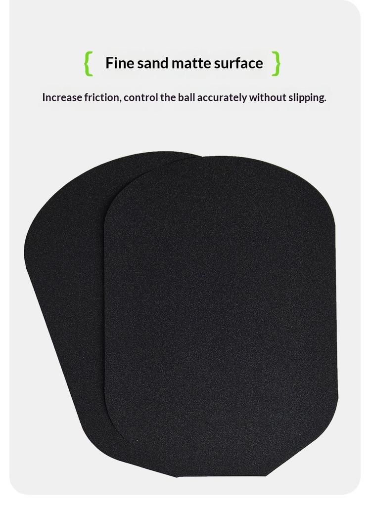 2 Pcs Pickleball Paddle Frosted Surface Sticker Residue Free Adhesive Wearproof For Training Matches