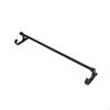 WallMounted Hanging Rod Black Mounting Hook Bracket Metal Cleaning Tool Holder for Washroom,