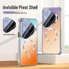 Applicable for Huawei Pura90Pro: Mate80 Gradient Electroplated Magnetic Lens Holder Full Coverage Protective Phone Case