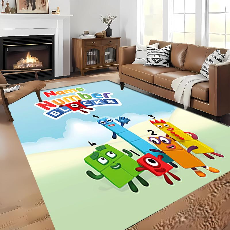 Benutzerdefinierter Personalisierung Numberblocks Teppich - Perfekt für Küche, Bad, Waschküche Dekor Große Größe Verfügbar, Geschenk Alle Jahreszeiten
