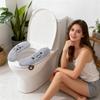 Warm Toilet Seat Cover 1-Pair Adhesive Washable Soft Winter Toilet Seat Cover With Handle For Winter Cold Weather Home RV Travel