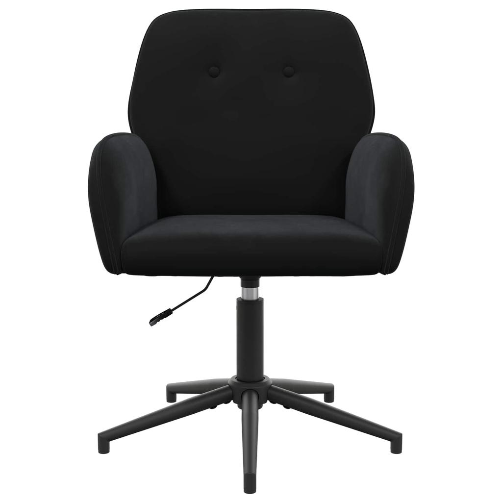 Swivel Chair 54 X 55 X 90 Cm Black Velvet