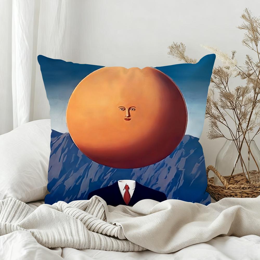 

Rene Magritte Art Pillow Case Bedroom Sofa Living Room Backrest Decoration Square Cushion Nap Time 30x30 cm
