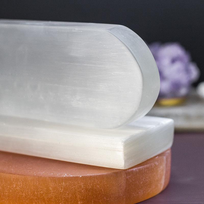 Selenite Translucent Gypsum Yoga Crystal Board - Moroccan Decorative Sheet