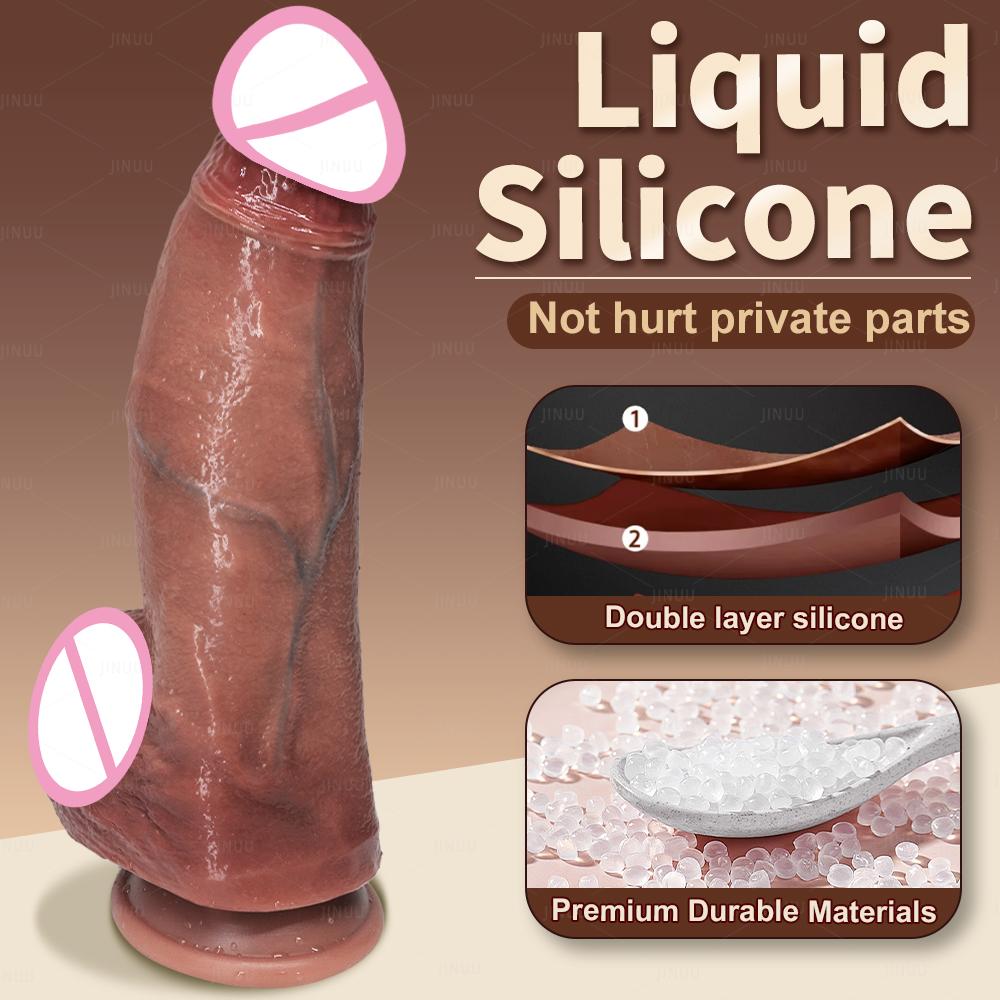 Oversized Soft Realistic Dildo Big Penis Suction Cup Dick Penetration Anal Adult Anal Sex Toys for Women Masturbation Dildo Waterproof & Easy To Clean