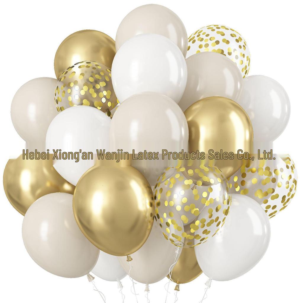 30-Piece Matte Balloon Set for Birthdays and Weddings, Vacuum-Packable