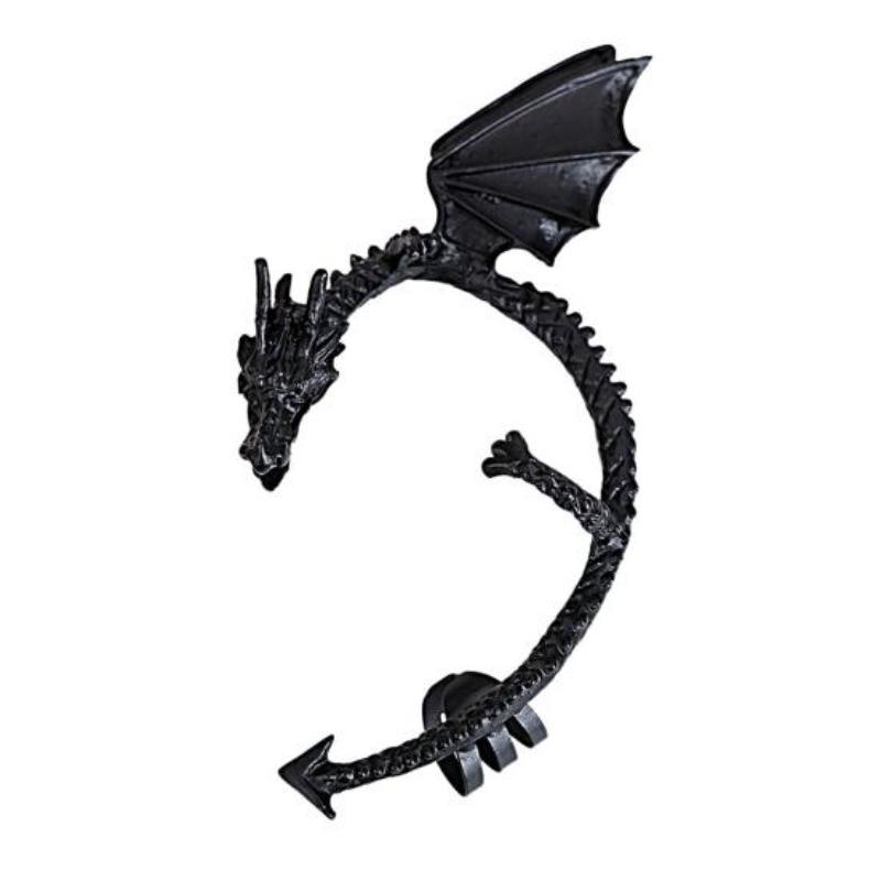 1Pc Dragon Shaped Ear Cuff Exaggerated Hip Hop Gothic Punk Non-Piercing Clip Wrap Cartilage