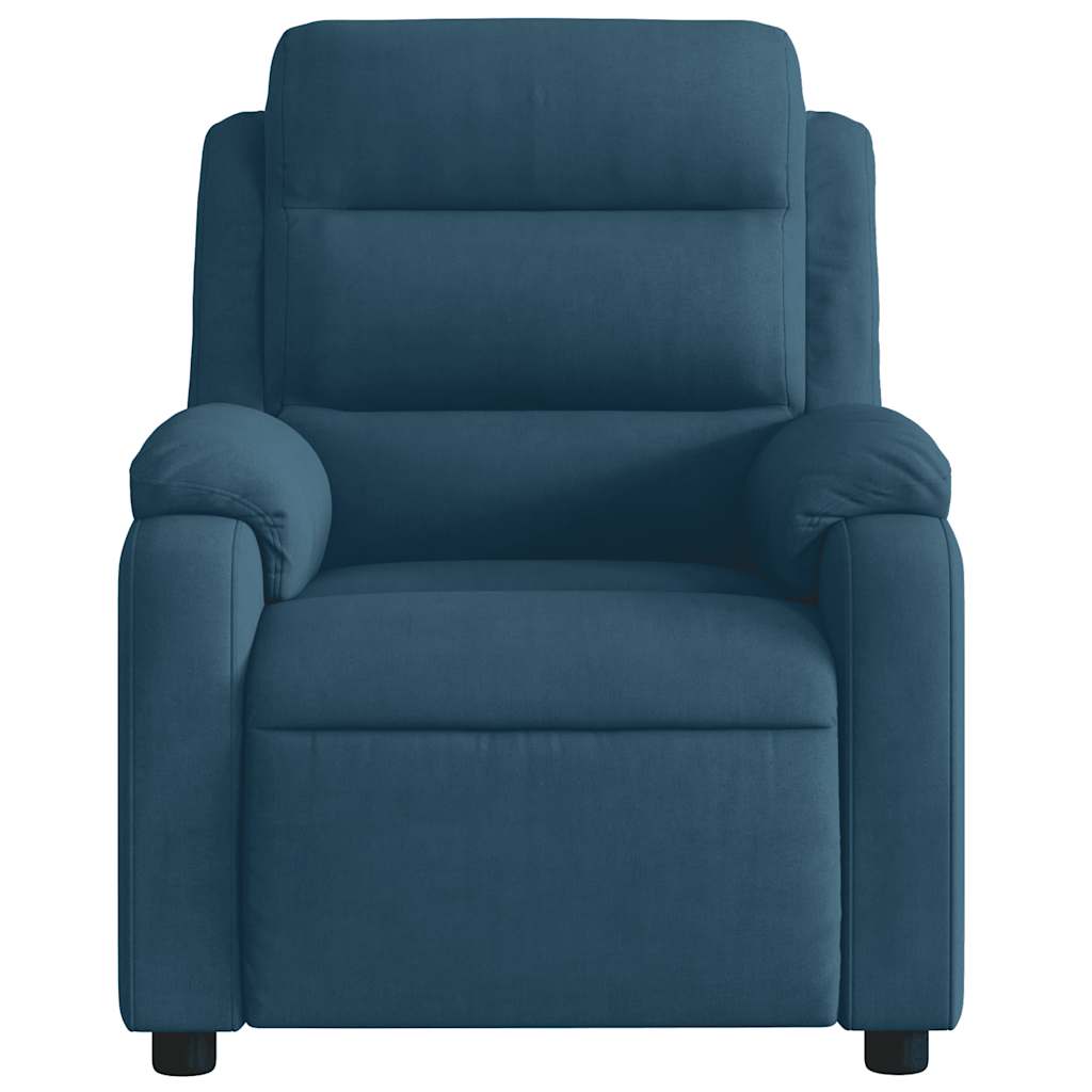 Massage Chair Blue Velvet