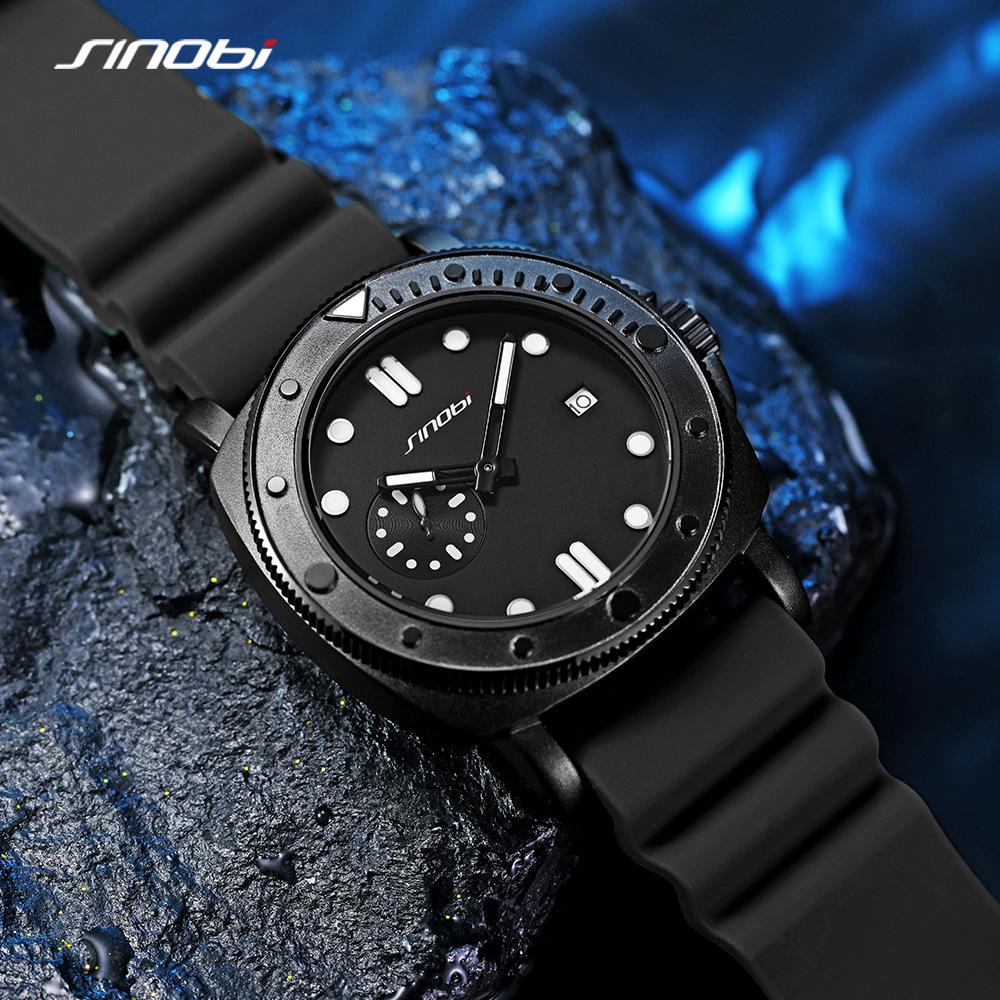 Watch Men'S High-End Waterproof Silicone Strap Sports Men'S Watch Fashion Men'S Watch
