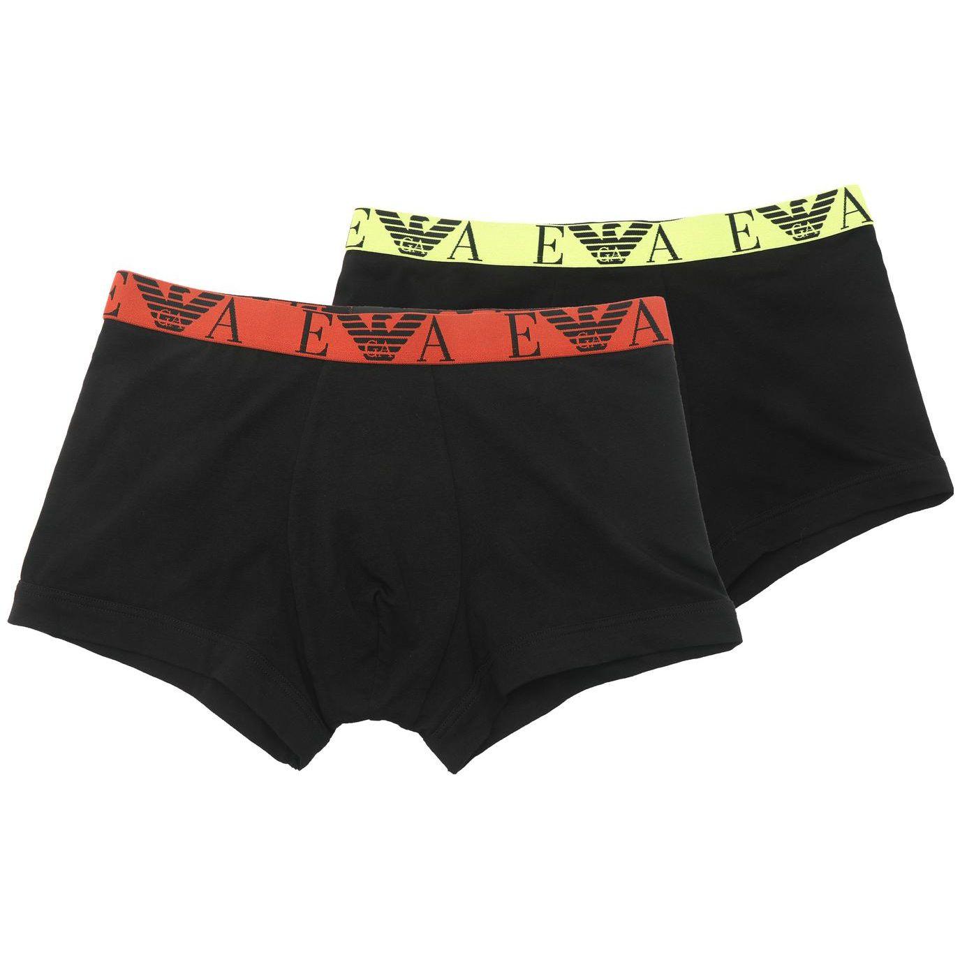 Emporio Armani Мужское нижнее белье Боксеры с принтом букв Повседневные 2 шт. FW23 111210-3F715-07320 M