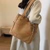Fashionable Casual Canvas Bag Cartoon Letter Versatile Handbag Bento Bag