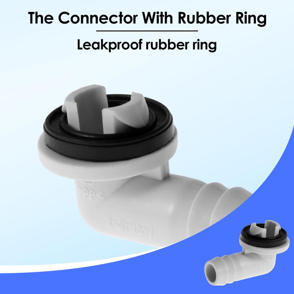 10/16ft Air Conditioner Drain Hose 3/5 inch Portable AC Drain Hose Connector Replacement for Universal Mini-Split Unit