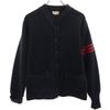 SANDKNIT 40s 50s Lettered Long Sleeve Knit Cardigan 42 Black Series Men's Used