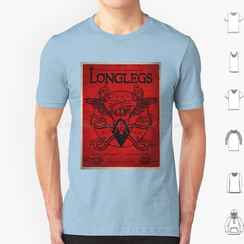 Longlegs Movie T Shirt Big Size 100 Cotton Longlegs Movie 2024 Movies Longlegs Nicolas Cage Saint Muad A24 I Saw The Tv Glow