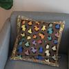 2D Buntes Leopardenmuster Dekorative Kissenhülle Muster Kissenbezug Geeignet für Sofa Schlafzimmer Auto Kissenbezug