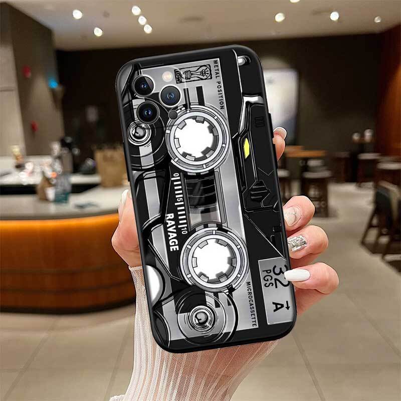 Cassette Vintage Tape Phone Case for Redmi Note 12 12S 12C 13 13C 13R 14 14S 14R 14C 11A 13X A3 A3X A4 A5 Pro Max Plus
