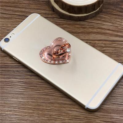 Fingerringhalter Universal 360 Grad Drehung Metall Strass Herzform Handy