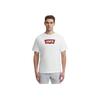 Levis Casual Comfortable Logo Print Ribbed Round Neck Short Sleeve T-Shirt Men T-Shirts White 001AM-0011