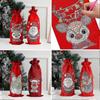 Weihnachtsdekoration Handgefertigte Weinflaschen-Geschenktüten mit Kordelzug