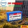High Capacity 24V 100Ah Rechargeable Battery 7S3P Lithium Battery With Charger 24v Battery For Wheelchair with BMS Protection