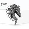 Anti-rust Brooch Pin Retro Style Horse Head Design Anti-oxidation Sophisticated