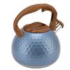3 Liter Whistling Tea Kettle Stainless Steel Teapot with Handle For Induction Stove Electric Ceramic Stove Flash Blue