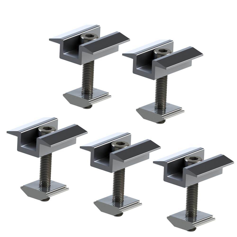 Snow Load Capacity Aluminum Solar Bracket Adjustable Orientation Framed And for frameless Compatibility For Outdoor Use