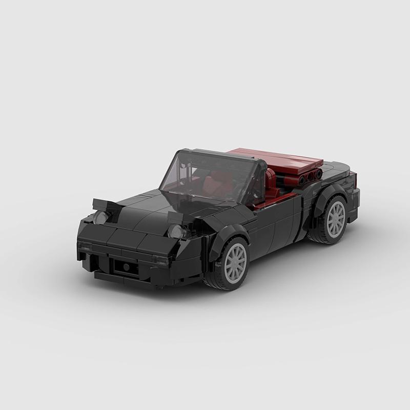 MOC Cabrio Open Cars City Sport Racers Runabout Building Blocks Bricks Supercar Vehicle Kids Toys Gift Cabriolet