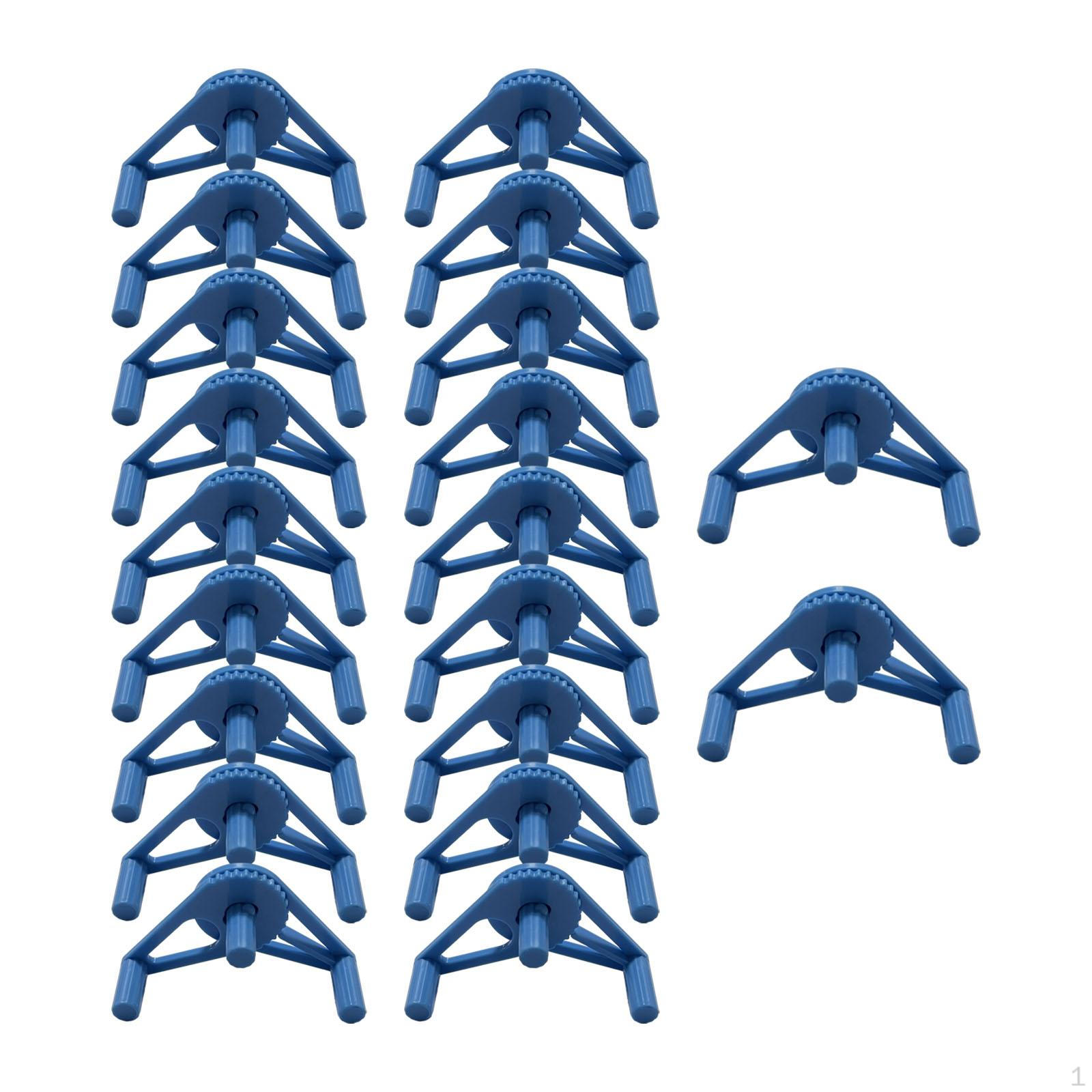 

20 Clips for Tent Accessories, Branch Bender, Stem Holder синій