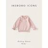 Insbobo Girls' Sweater 2026 Spring New Style Children's Knitwear Stylish Baby Top Spring and Autumn Children's Fashion