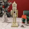 Wooden Nutcracker Ornaments Unpainted Paint Your Own DIY Christmas Nutcracker Figures for Living Room Decoration