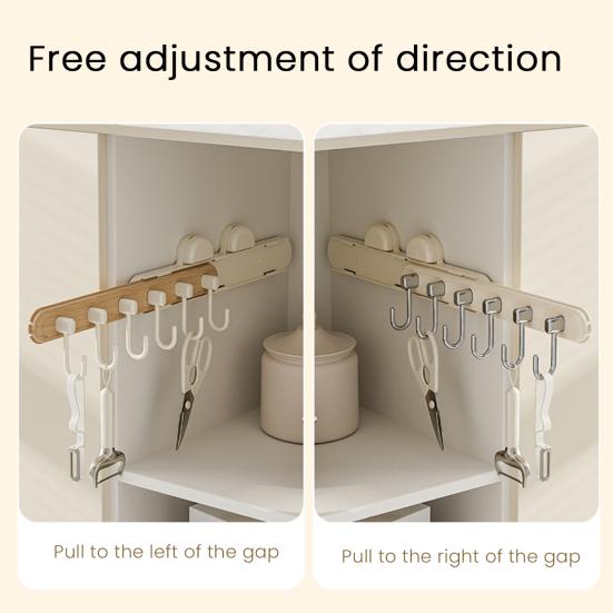 Suction Cup Hook Retractable Design Hanger Strong Load-bearing Simple Installation Bathroom Kitchen Tool Hook Towels Keys Holder