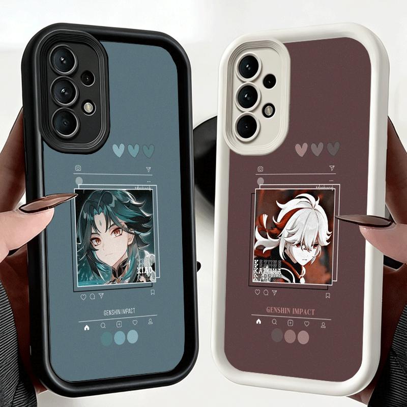 Phone Case for Samsung Galaxy A17 A16 A15 A14 A13 Genshin Impact Simple Design A56 A36 A26 A55 A35 A25 A54 A34 A24 A53 A33 A23 A