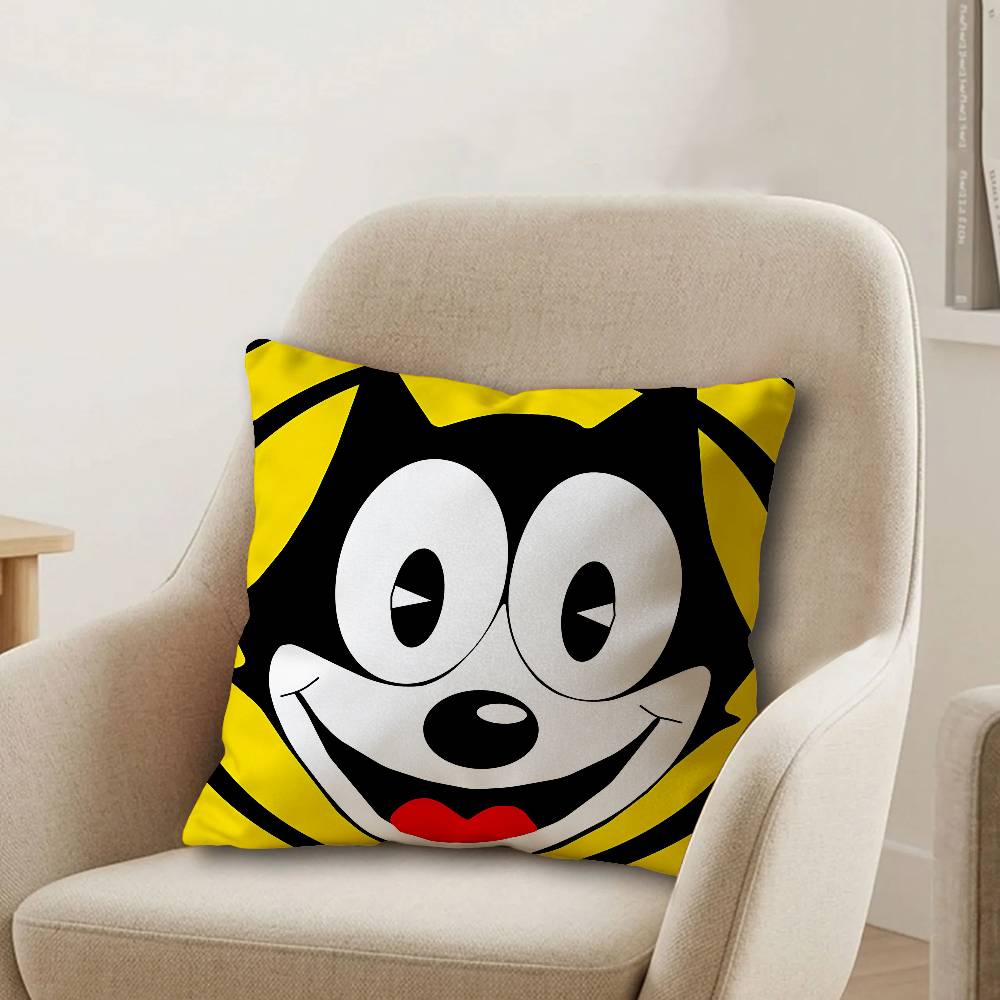 FFelix Cartoon The CCat Lucky Dragon Pillow Cover Sofa Cushion Cover Home Room Decoration Children Gift