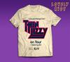 Tričko inspirované irským rockem a heavy metalem 70./80. let – Retro punkový styl, Vintage bavlněné tričko Thin Lizzy