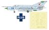 PLATZ bis Fishbed L Blue 08 Plastic Model Kit with Masking Stickers 1/48 MiG-21 AE-57