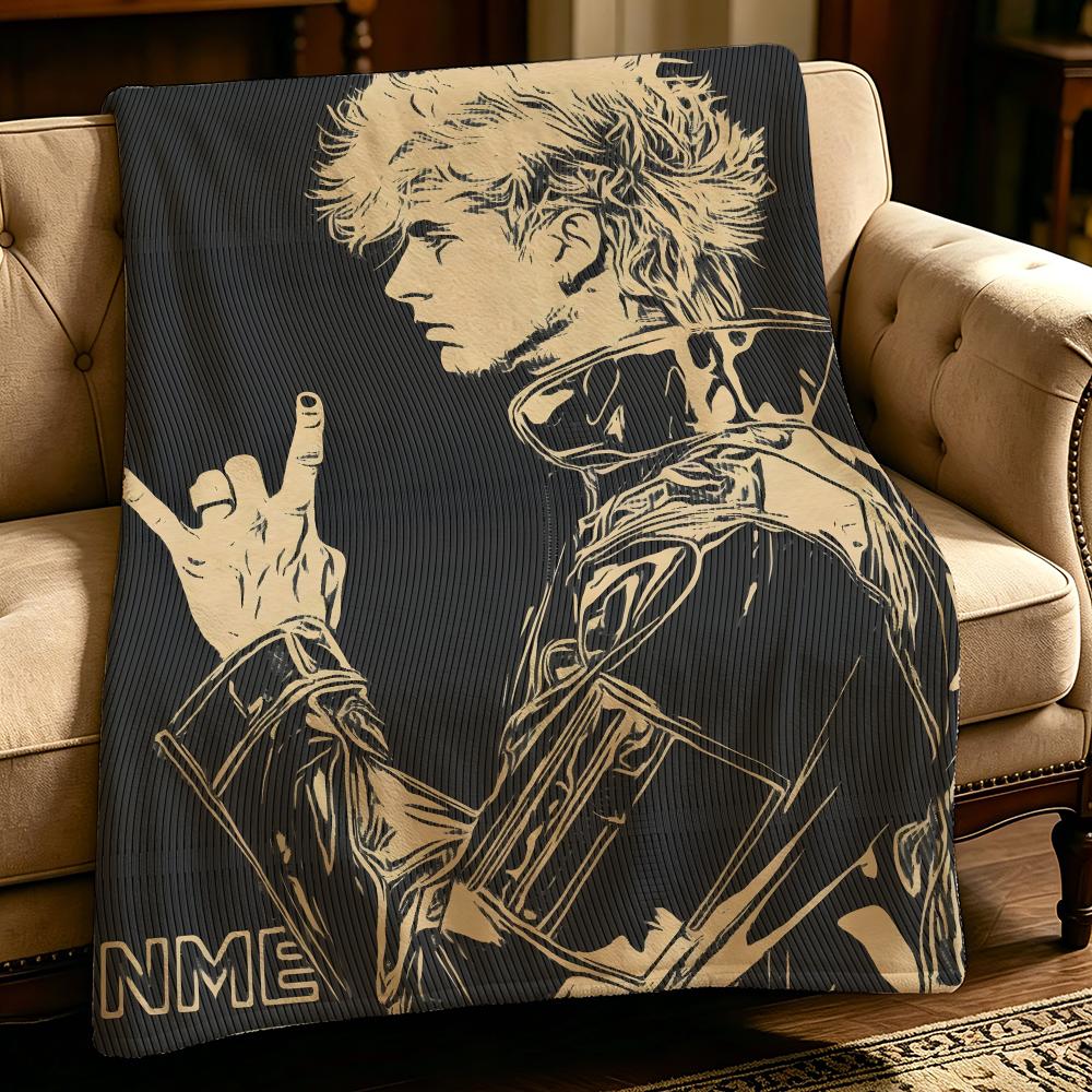 Music M-Machine Gun Kelly-Y Throw Thick Comfort Flannel Quilt, Multi-scene Use Indoor Outdoor Daily Nap