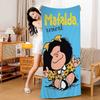 Cute Cartoon M-Mafalda Bath Towel Microfiber Soft Water Absorbing Breathable For Girl Kids Decorative Cartoon Beach Towel