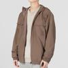 Adidas Essentials Woven Jacket With Front Pocket And Logo Men Jacket Brown IA6961