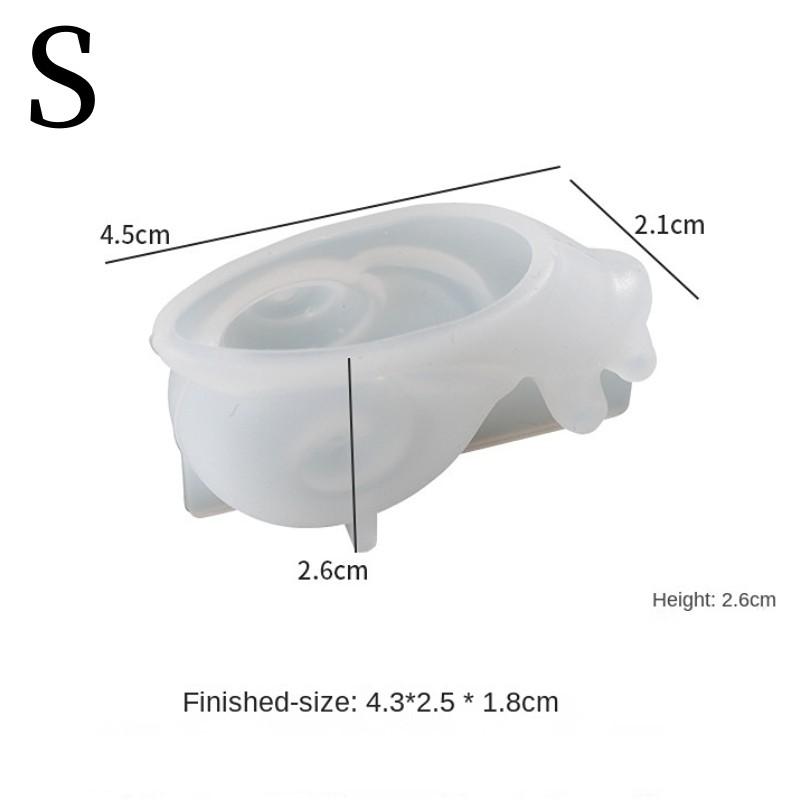 

3/1 шт 3D Улитка силиконовая форма DIY ручной работы цветочный горшок эпоксидная смола форма для хранения ювелирных изделий украшение домашнего стола гипсовая форма для животных