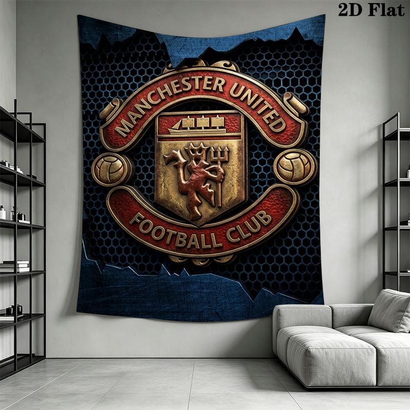 Manchester Football Club Threepiece Set 1 Duvet Cover 2 Pillowcase Without Core Bedding Set Soft And Comfortable Duvet Cover And Pillowcase