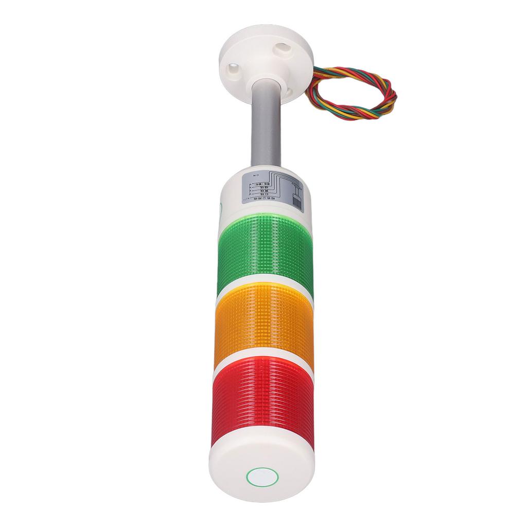 LED Stack Tower Light Industrial Warning Column Signal Indicator Lamp Beacon NO Flashing 3 Layer 12V