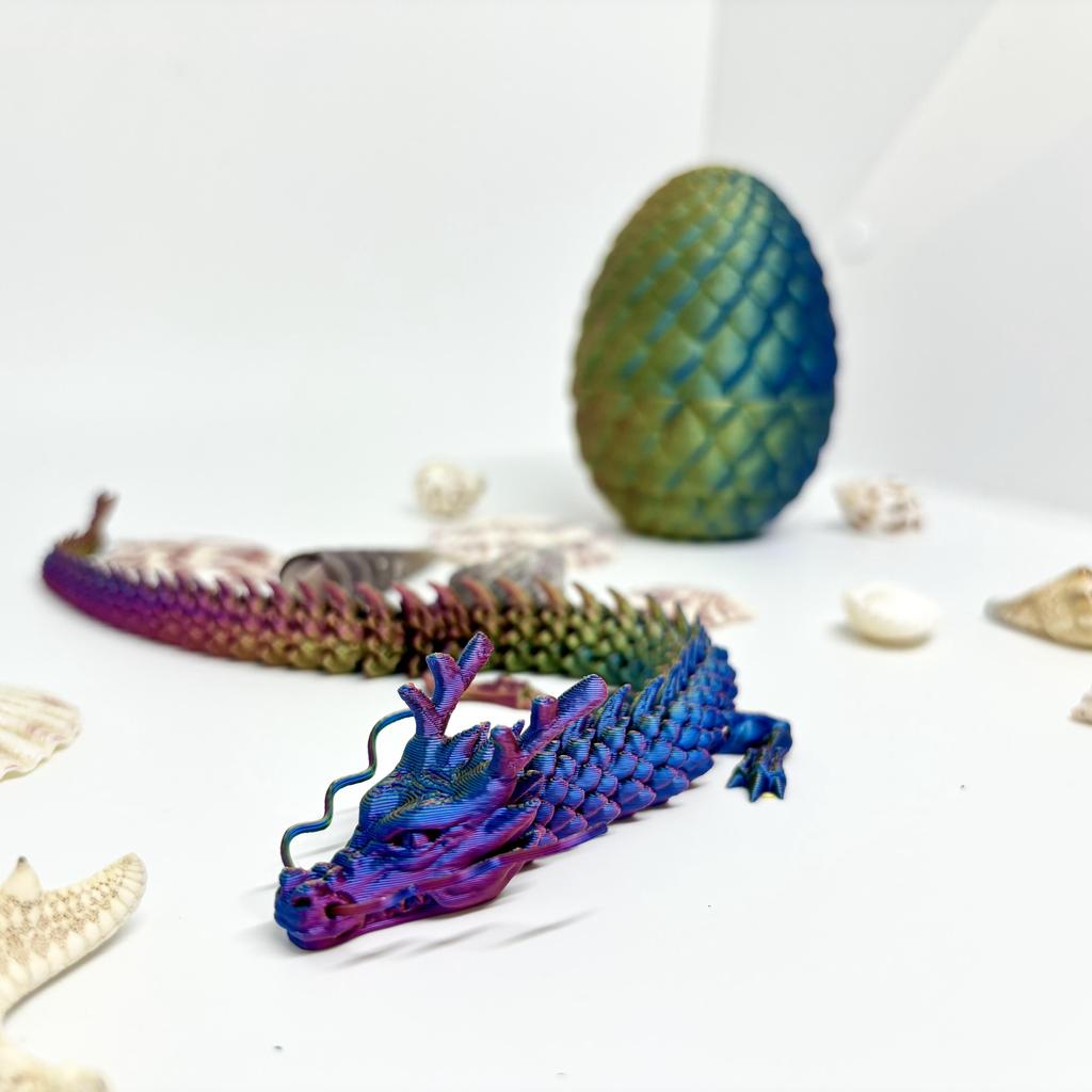 3d Printed Dragon,Chinese New Year Gift,Dragon Eggs with Dragon Inside,Dragon Decompress Adult Toy,Mystery Dragon Egg,Novelty Flying Dragon Gift